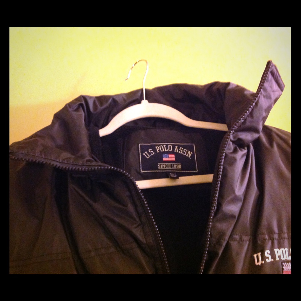 U.S. POLO ASSN. black down jacket